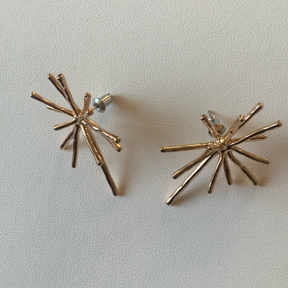Teza Collection Gold Burst earrings